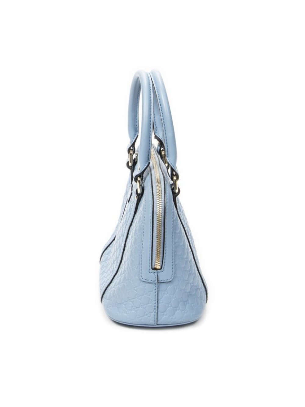 Gucci Mini Dome Tote Blue Guccissima - Picture 3 of 10